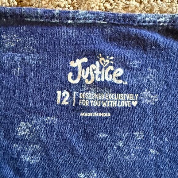 Justice - Girls Top - Floral Long Sleeve - Size 12 - Picture 2 of 8